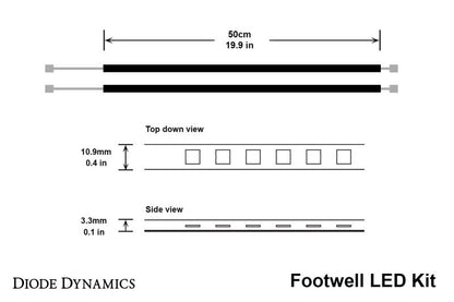 Diode Dynamics LED Footwell Kit - Red DD0229 DD0229 User 5