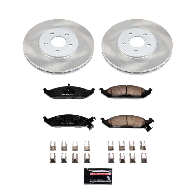 PowerStop Power Stop 96-00 Plymouth Breeze Front Semi-Coated Rotor Kit SC1679 SC1679 Photo - Primary