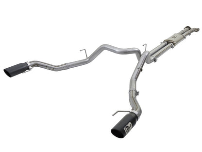 aFe MACH Force-Xp 3in Stainless Steel Cat-Back Exhaust System w/Black Tip: 49-43045-B Photo - Primary