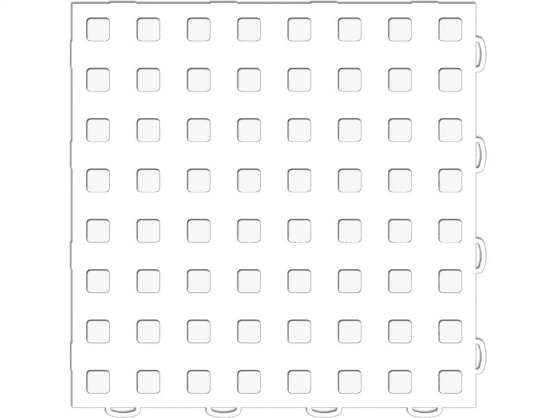WeatherTech TechFloor 12in x 12in Solid Floor Tile w/ Raised Squares - White 51T1212SS WH 51T1212SS WH Photo - Primary