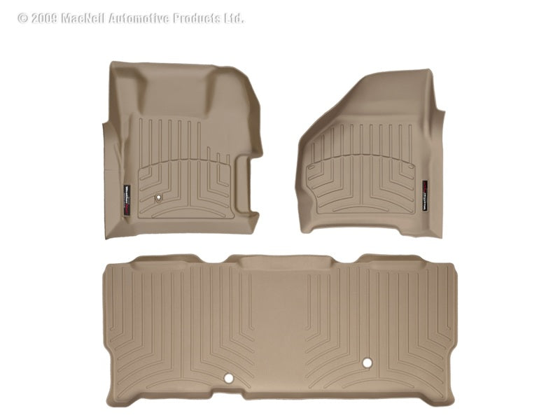 WeatherTech WT FloorLiner - Rear - Tan Floor Mats Floor Mats - Rubber main image