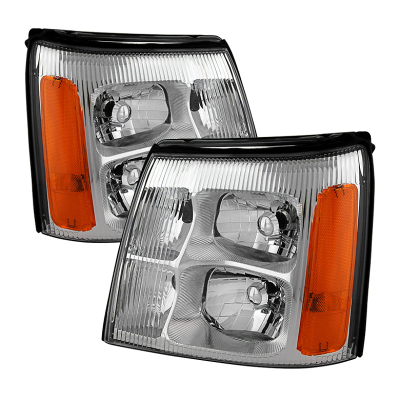 SPYDER Xtune Cadillac Escalade Hid Model Only 2003-2006 OEM Style Headlights Chrome HD-JH-CAES03-HID-C 9029608 9029608 Photo - Primary