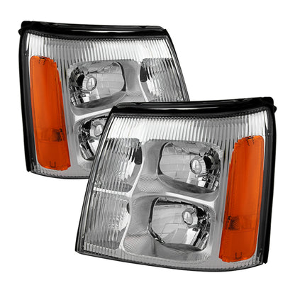 SPYDER Xtune Cadillac Escalade Hid Model Only 2003-2006 OEM Style Headlights Chrome HD-JH-CAES03-HID-C 9029608 9029608 Photo - Primary