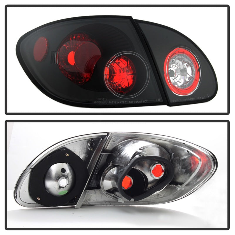 Spyder Toyota Corolla 03-08 Euro Style Tail Lights Black ALT-YD-TC03-BK 5007339 5007339 Photo - Unmounted