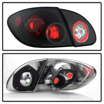 Spyder Toyota Corolla 03-08 Euro Style Tail Lights Black ALT-YD-TC03-BK 5007339 5007339 Photo - Unmounted