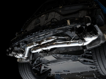 AWE Tuning 2020 Chevrolet Corvette (C8) Track Edition Exhaust - Quad Diamond Black Tips 3020-43086 3020-43086 Photo - out of package
