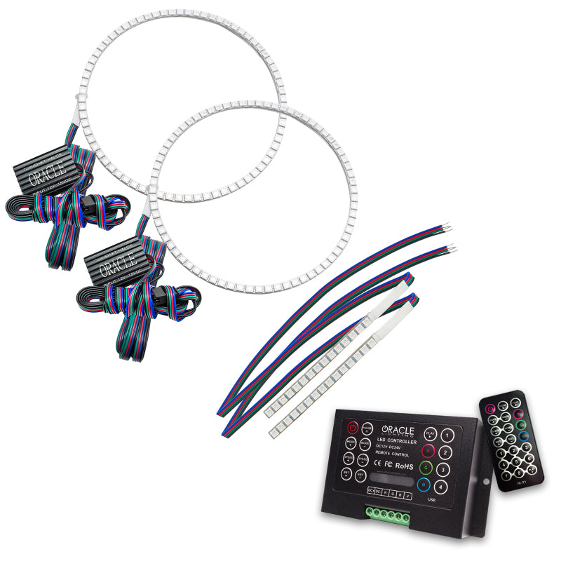 ORACLE Lighting Oracle 21-22 Ford Bronco Headlight Halo Kit w/DRL Bar - Base Headlights ColorSHIFT -w/2.0 Controller 1471-333 1471-333 Photo - Primary