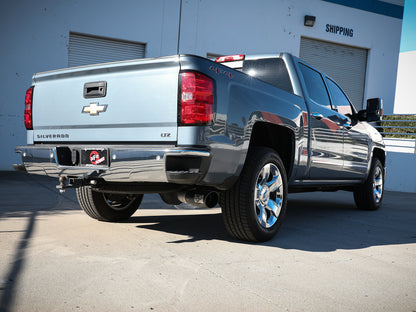 aFe Apollo GT Series 4in 409SS Cat Back Exh System w/Blk Tip 14-18 GM Silverado/Sierra 1500 V8-6.2L 49-44116-B 49-44116-B Photo - Mounted
