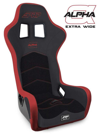 PRP Seats PRP Alpha Composite Seat/Extra Wide- Black/Red A3902-204 A3902-204 Photo - Primary