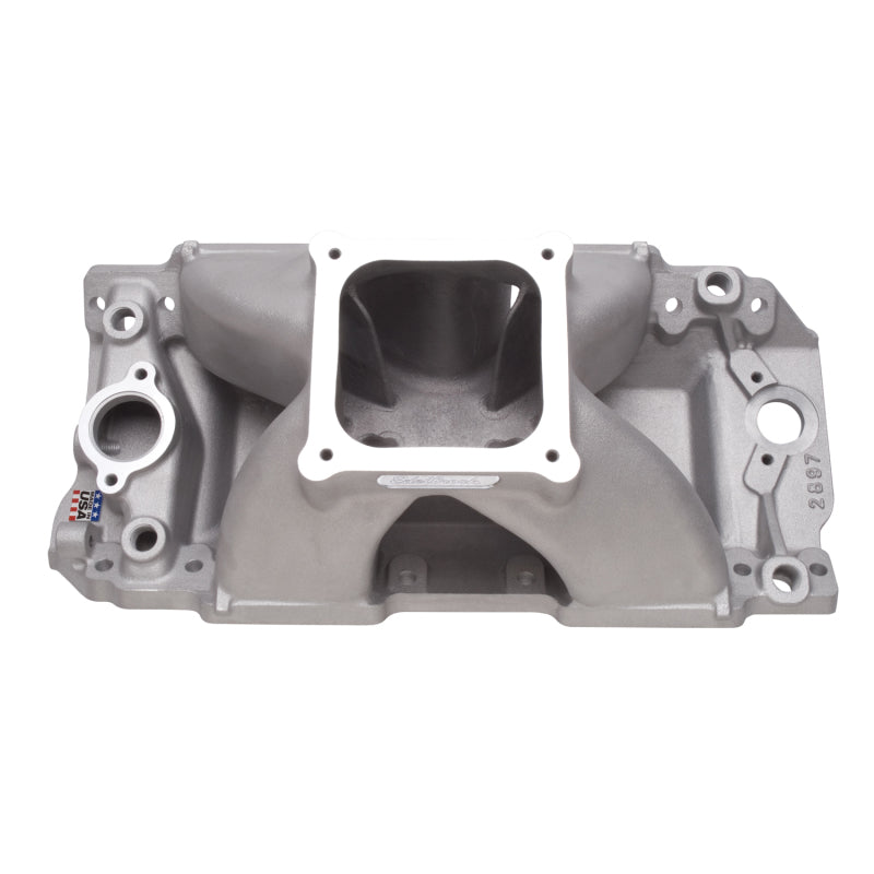 Edelbrock Manifold Bbc Super Victor 632 Tall Deck Conventional Rect Port Heads 2897 Photo - Primary