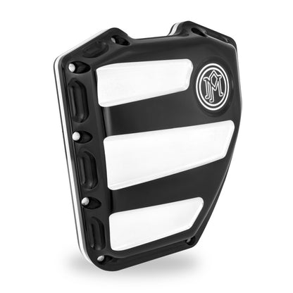 Performance Machine Twin Cam Scallop Timing Cover - Contrast Cut Platinum 0177-2020-BMP 0177-2020-BMP Photo - Primary