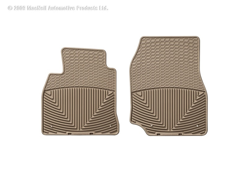 WeatherTech WT Rubber Mats - Front - Tan Floor Mats Floor Mats - Rubber main image