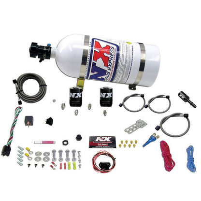Nitrous Express 11-15 Ford Mustang GT 5.0L Coyote Single Nozzle Nitrous Kit (35-150HP) w/10lb Bottle 20932-10 20932-10 Photo - Primary