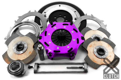 XCLUTCH 07-17 Mitsubishi Lancer EVO X 2.0L 7.25in Triple Solid Ceramic Clutch Kit XKMI18523-3E XKMI18523-3E Photo - Primary