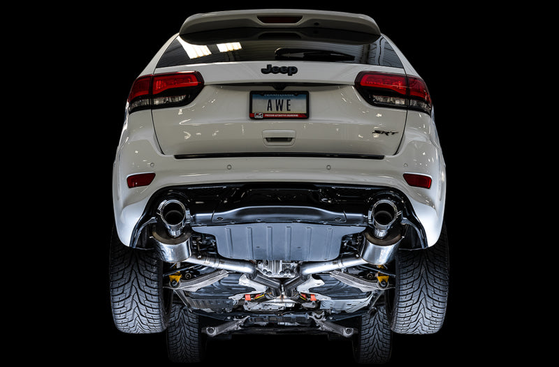 AWE Tuning 2020 Jeep Grand Cherokee SRT Touring Edition Exhaust - Chrome Silver Tips 3015-32123 3015-32123 Photo - Mounted