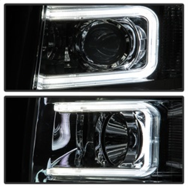 SPYDER Xtune Chevy Silverado 1500/2500/3500 07-13 Halo Projector Headlights Chrome PRO-JH-CS07-LED-C 9027802 9027802 Photo - Unmounted