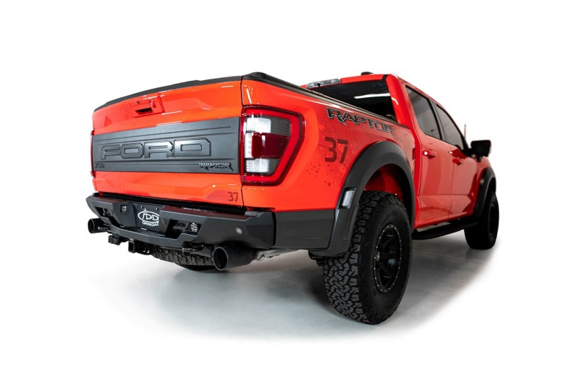 Addictive Desert Designs 2022+ Ford Raptor Stealth Fighter R Bumper w/ 2 Cube Lights - Hammer Black R210081090103 R210081090103 Photo - Mounted