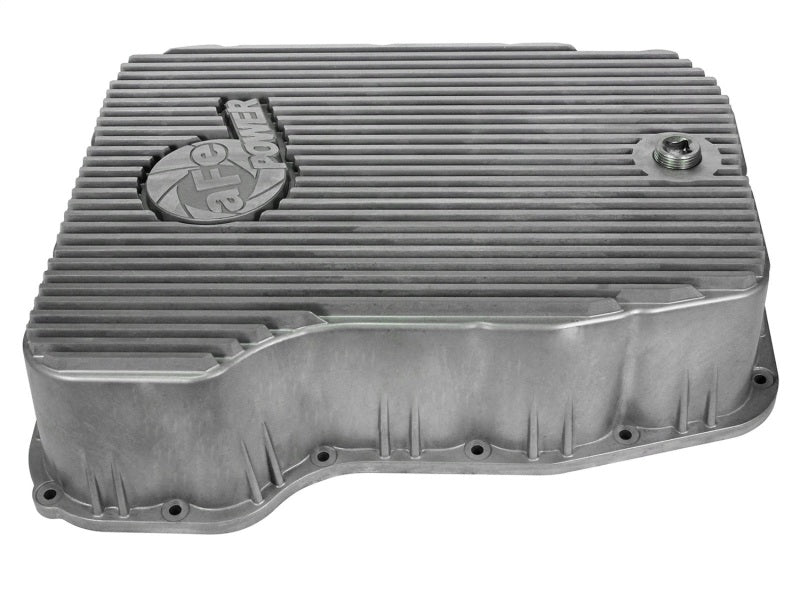 aFe Transmission Pan, Machined Fins: Dodge RAM Diesel Trucks 07.5-12 L6-6. 46-70060 Photo - Unmounted