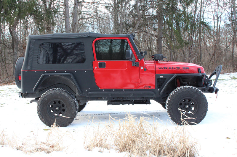 Fishbone Offroad 97-06 Jeep Wrangler Steel Tube Fender Front/Rear - Blk Txtred Pwdercoat (Set Of 4) FB23029 FB23029 Photo - lifestyle view