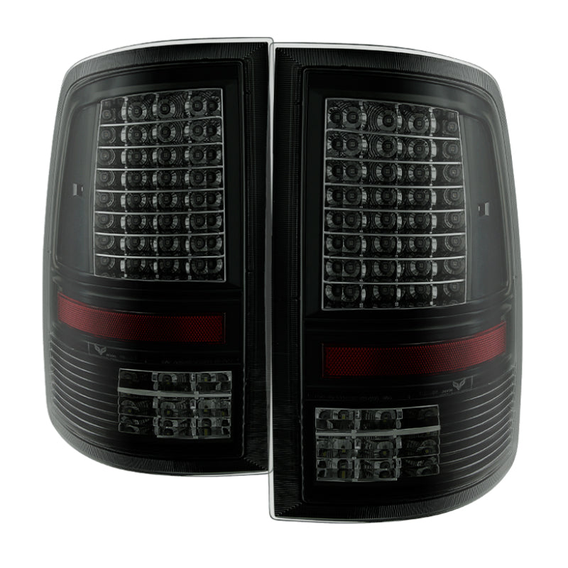 SPYDER xTune Dodge Ram 1500 09-14 - C Shape LED Tail Lights- Black Smoked ALT-JH-DR09-LED-CS-BSM 9036385 9036385 Photo - Primary