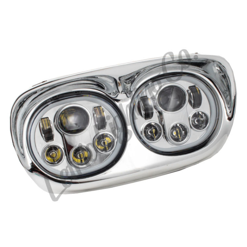 Letric Lighting Hdlght Dual W/Halo 5.75in Chr LLC-LRHP-HCC LLC-LRHP-HCC Photo - Primary