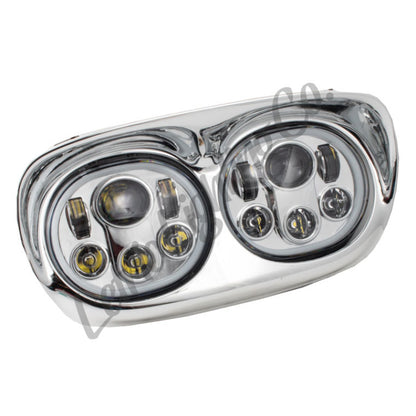 Letric Lighting Hdlght Dual W/Halo 5.75in Chr LLC-LRHP-HCC LLC-LRHP-HCC Photo - Primary