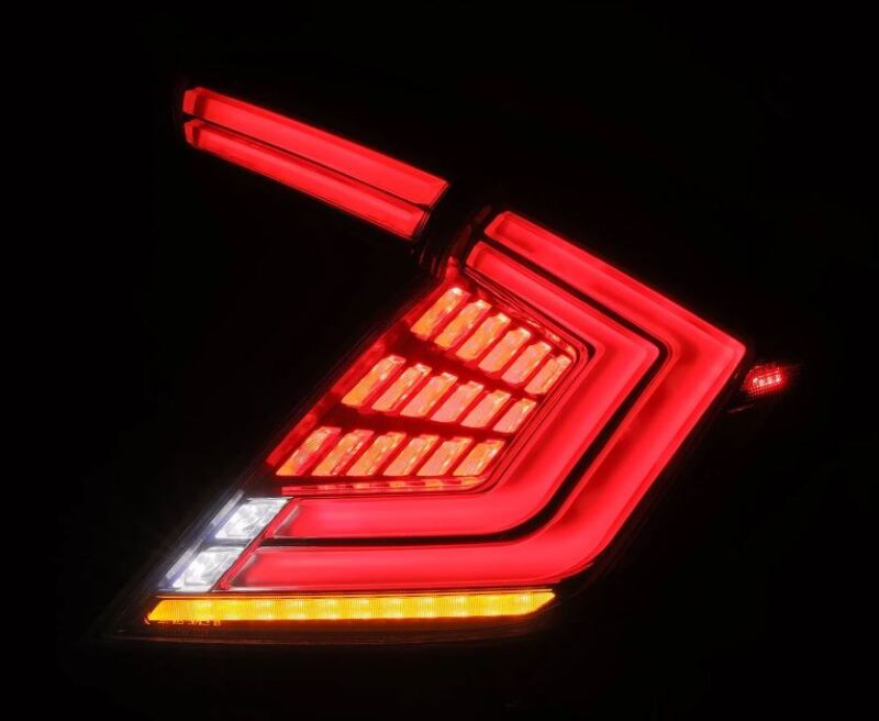 AlphaRex 16-21 Honda Civic Hatchback / Type-R FK8 Nova-Series LED Tail Lights - Clear Smoke 676040 676040 User 5
