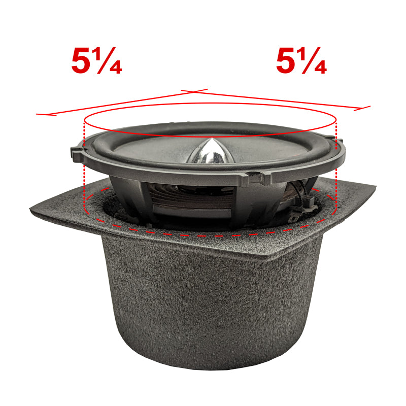DEI Speaker Baffles 5.25in Round 6.5in Wide 6.5 Height 2.5in Deep - Pair 50321 50321 Photo - Unmounted