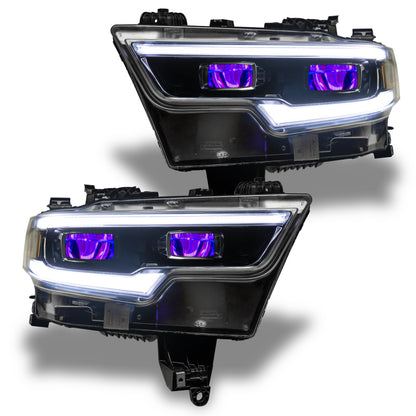 ORACLE Lighting Oracle 19-21 RAM 1500 RGB Headlight Demon Eye Kit - LED Projector - ColorSHIFT w/o Controller 1456-334 1456-334 Photo - out of package