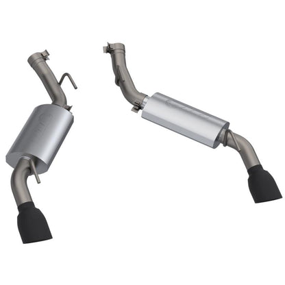 QTP 16-18 Chevrolet Camaro SS 6.2L 304SS AR3 Axle Back Exhaust w/4.5in Black Dual Tips 600116B 600116B Photo - Primary