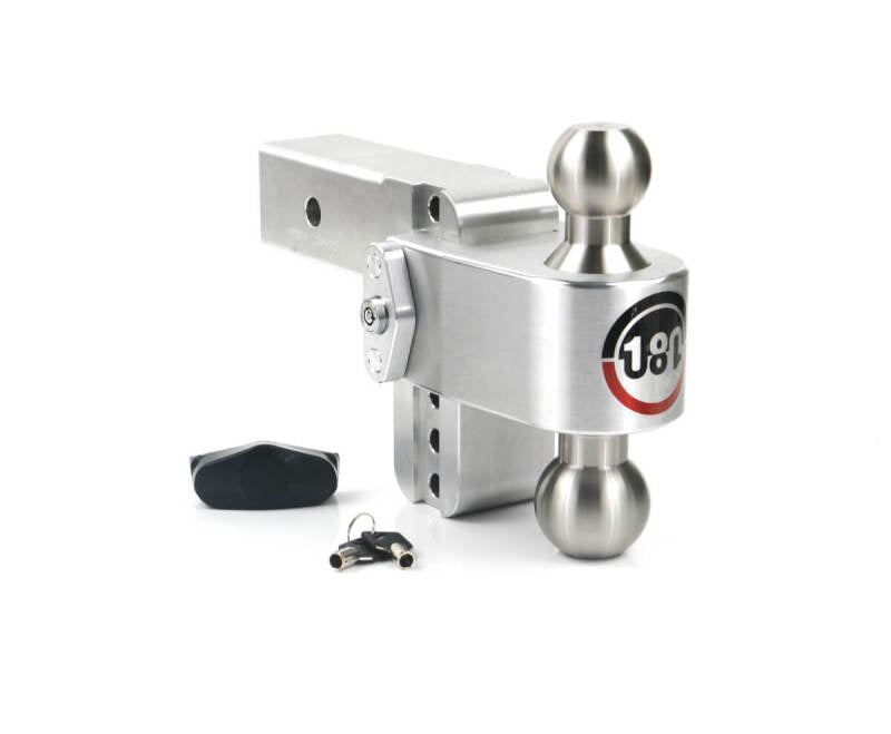 Weigh Safe 180 Hitch 4in Drop Hitch & 2.5in Shank (10K/18.5K GTWR) - Aluminum LTB4-2.5