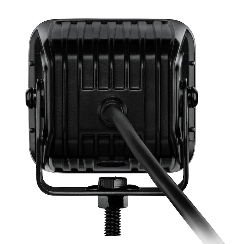 Hella Universal Black Magic 3.2in L.E.D. Cube Kit - Flood Beam (Long Range) 358176821 358176821 Photo - out of package