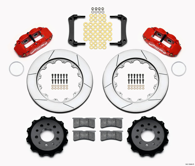 Wilwood Narrow Superlite 4R Rear Kit 14.00in Red Morrison Multilink IRS (2010-15 Camaro Based) 140-13648-R 140-13648-R Photo - Primary
