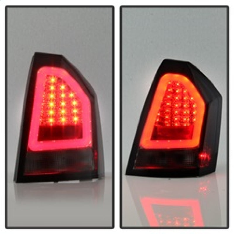 Spyder Chrysler 300 05-07 V2 Light Bar LED Tail Lights - Red Clear ALT-YD-CHR305V2-LED-RC 5083333 5083333 Photo - Unmounted