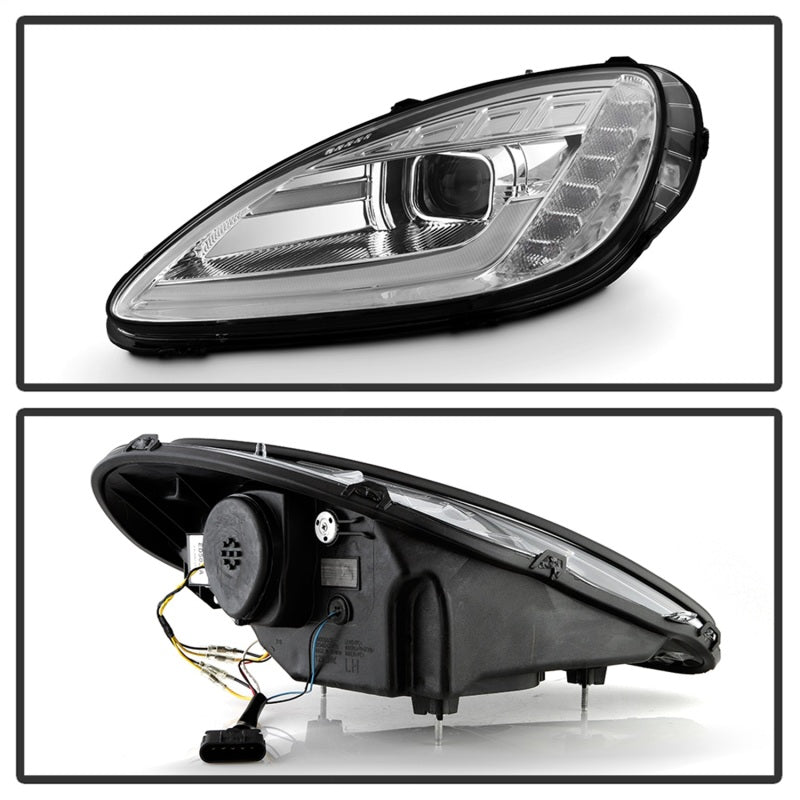SPYDER 05-13 Chevy Corvette C6 Projector Headlights Seq LED Turn Signal w/SB DRL Parking Light 5087928 5087928 Photo - Unmounted
