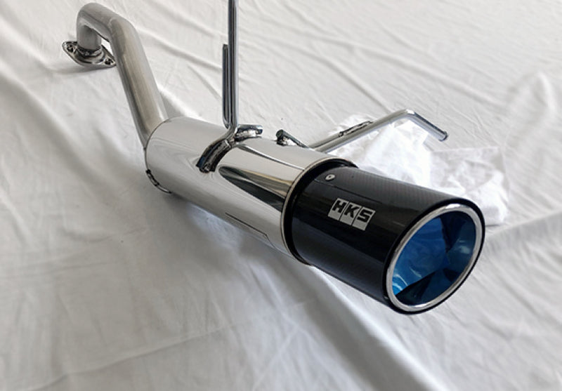 HKS Hi-Power Muffler 2014+ Honda Fit Sport GK5 w/ Carbon Tips 32016-KH001 32016-KH001 Photo - Primary