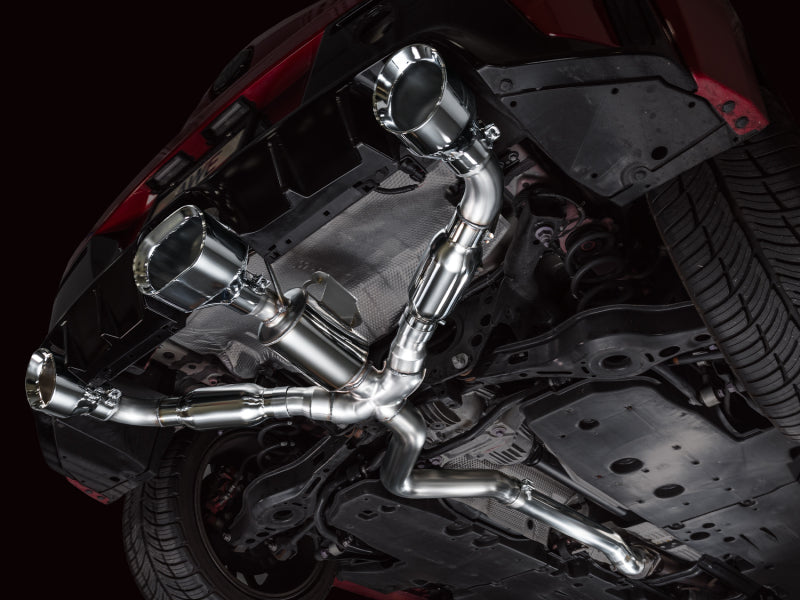 AWE Tuning AWE 23-24 Toyota GR Corolla Track Edition Catback Exhaust - Chrome Silver Tips 3020-52472 3020-52472 Photo - Mounted