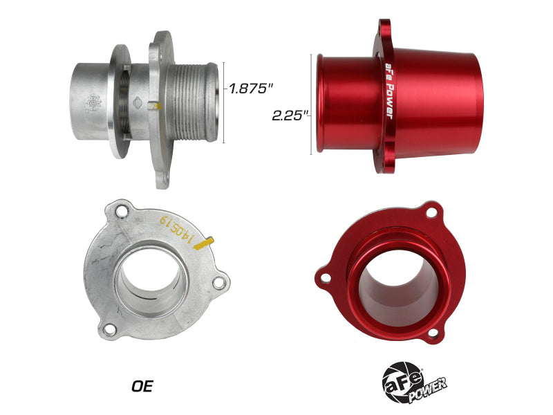 aFe 15-19 VW GTI Turbocharger Inlet Pipe - Red 46-20417-R 46-20417-R Photo - Unmounted