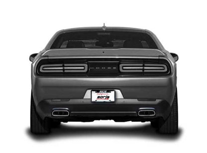 Borla 15-16 Dodge Challenger R/T 5.7L Dual Rectangle Angle Cut Dual Split Rear Exit S-Type Exhaust 140627 140627 Photo - Close Up
