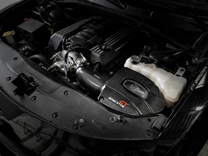 aFe Black Series Carbon Fiber CAIS w/PDS Filter 11-19 Dodge Challenger/Charger SRT8 V8-6.4L 58-10003D 58-10003D Photo - Mounted