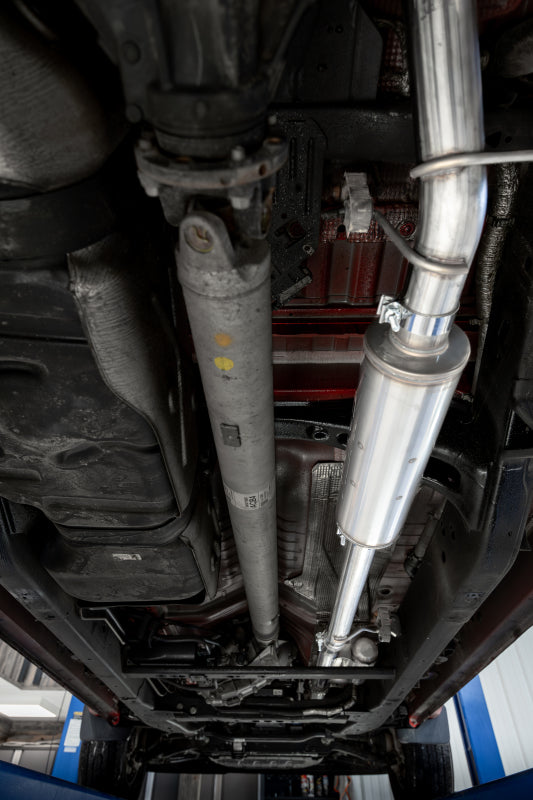 MBRP T304 Stainless Steel, 3 Cat-Back, Single Side Exit 2019-2024 1500 Silverado/ Sierra 2.7L S5019304 S5019304 Photo - Close Up