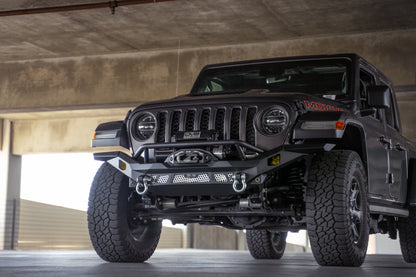 DV8 Offroad 07-18 Jeep Wrangler JK / 18-23 Wrangler JL / 20-23 Gladiator JT MTO Series Front Bumper FBJL-12 FBJL-12 Photo - Unmounted