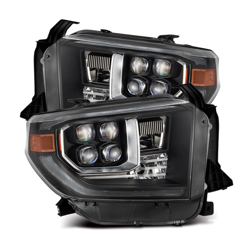 AlphaRex 14-21 Toyota Tundra NOVA-Series LED Proj Headlights Blk w/Actv Light & Seq. Sig + DRL 880833 880833 Photo - Primary