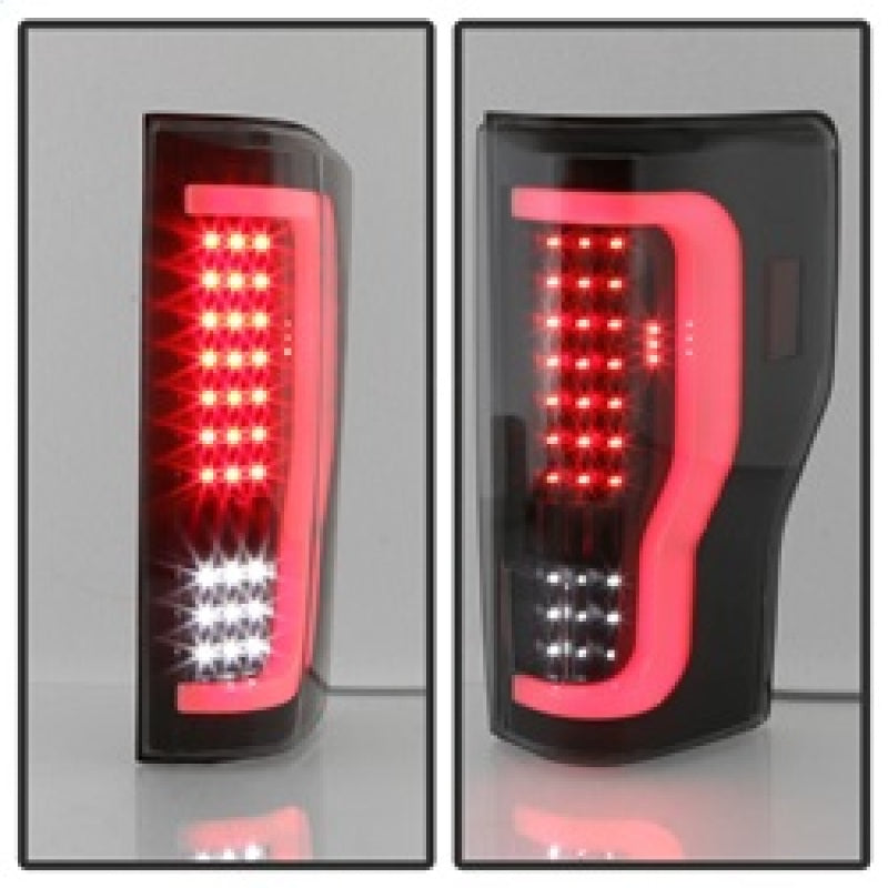 SPYDER xTune 17-18 Ford F-250 Super Duty (Excl LED Models) LED Tail Lights-Blk Smk (ALT-ON-FS17-LBLED-BSM) 9041617 9041617 Photo - Unmounted