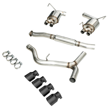 AWE Tuning 2015+ Subaru WRX VA Sedan Touring Edition Exhaust - Diamond Black Tips (102mm) 3015-43102 3015-43102 Photo - out of package