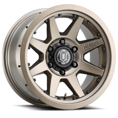 ICON Rebound Pro 17x8.5 5x5 -6mm Offset 4.5in BS 71.5mm Bore Bronze Wheel 21817857345BR 21817857345BR Photo - Primary
