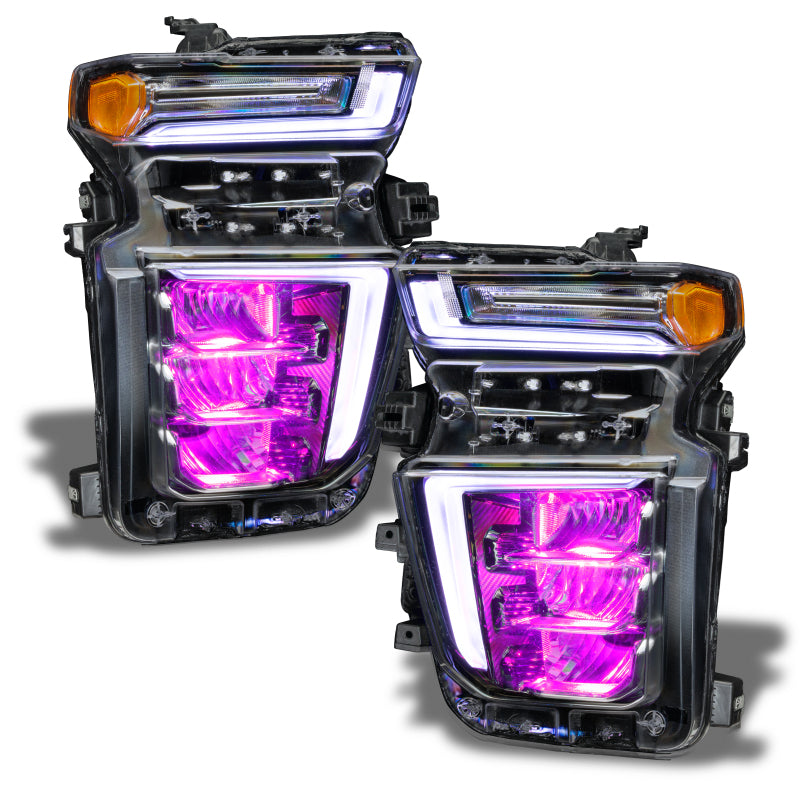 ORACLE Lighting Oracle 20-21 Chevy Silverado HD 2500/3500 RGB Headlight Demon Eye Kit - ColorSHIFT w/o Controller 1453-334 1453-334 Photo - out of package