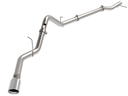 aFe 23-24 GM Trucks L6 Large Bore-HD 3 IN 409 Stainless Steel DPF-Back Exhaust System w/Polished Tip 49-44144-P 49-44144-P Photo - Primary