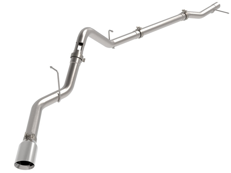 aFe 23-24 GM Trucks L6 Large Bore-HD 3 IN 409 Stainless Steel DPF-Back Exhaust System w/Polished Tip 49-44144-P 49-44144-P Photo - Primary