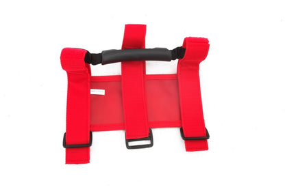 Rugged Ridge Ultimate Grab Handle Kit, Red; 55-18 Jeep CJ/Wrangler YJ/TJ/JK/JL 13505.03 Photo - Unmounted